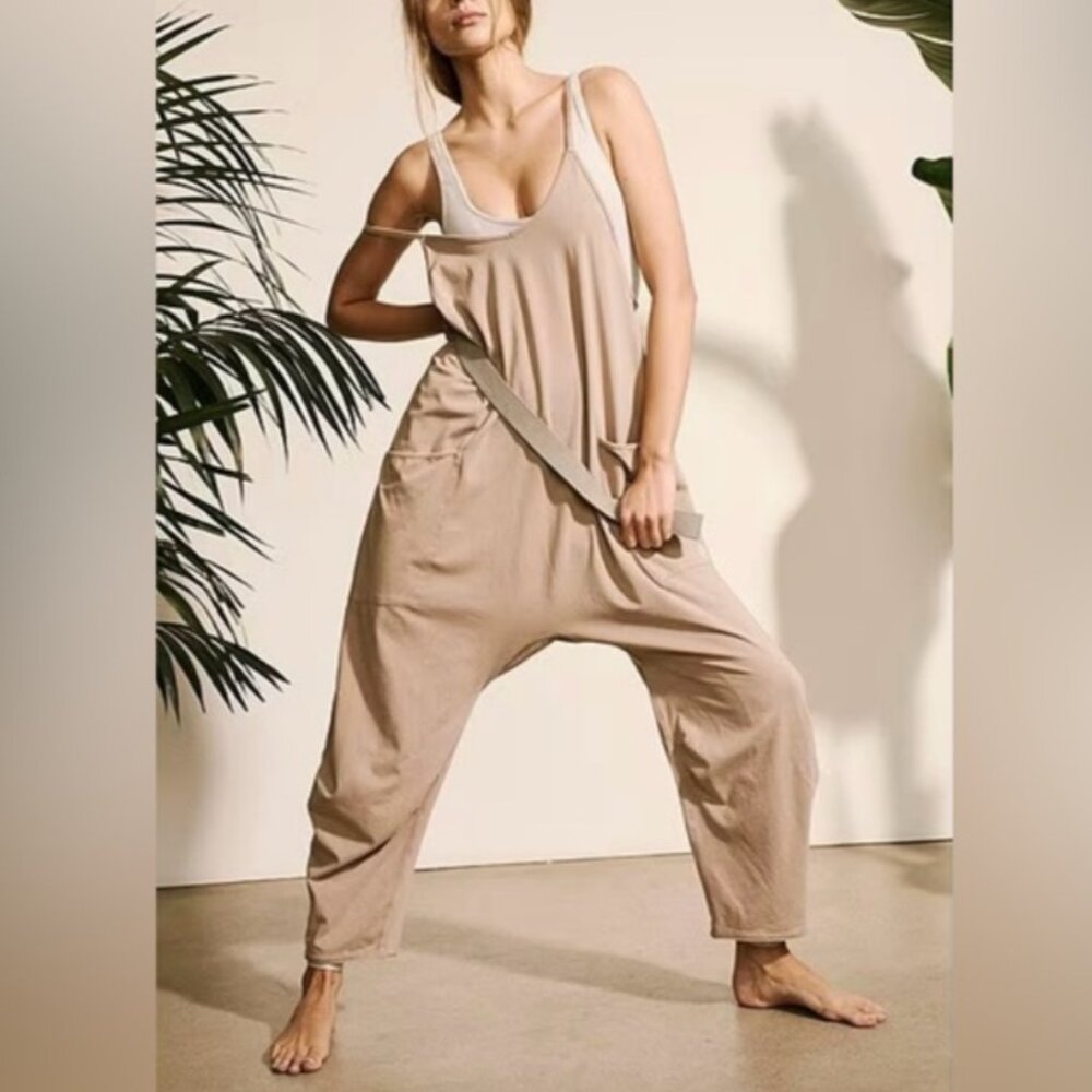 Women's Tan Jumpsuit